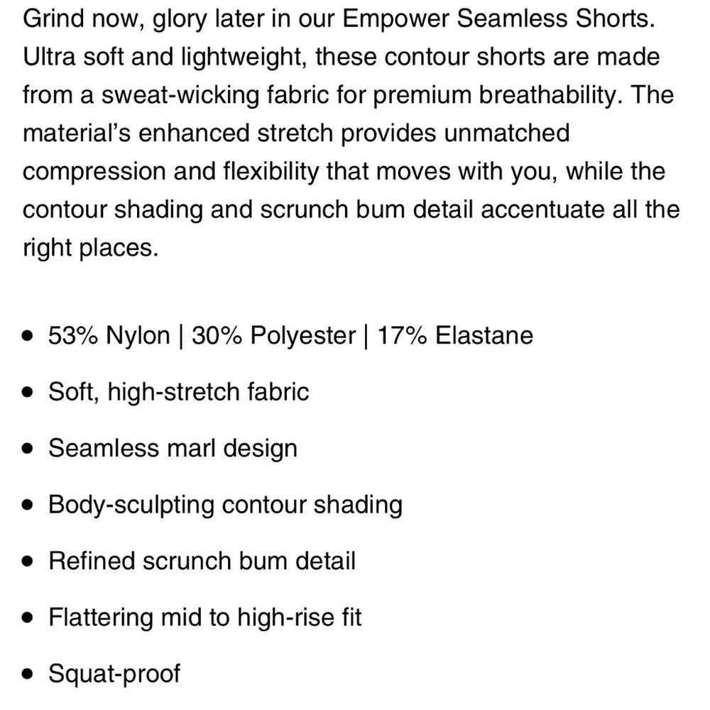 Empower Seamless Shorts - Olive Marl View 6